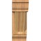 Ekena Millwork Traditional Traditional Rough Sawn Bracket w/ Offset Brace, Western Red Cedar, 6"W x 16"D x 16"H BKT0604X16X16TRA01RWR - alternate 3